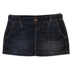 X2 Quality Denim | Dark Wash Mini Skirt (6)